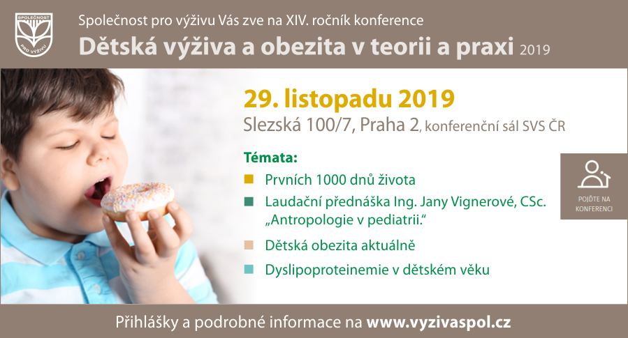 Konference Dětská výživa a obezita v teorii a praxi 2019